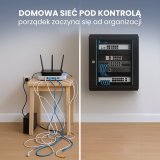 Extralink 9U 600X450 WALL-MOUNTED RACKMOUNT CABINET BLACK Vgmonteret stativ Sort #8