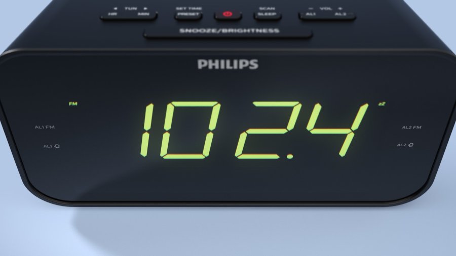 Philips TAR3306/12 vkkeur Digital alarmur Sort #6