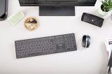 CHERRY KW 9100 SLIM tastatur Universel RF trdls + Bluetooth QWERTZ Tysk Sort #12