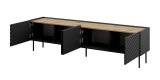4D RTV-skab ONDA 200x40x35-54 sort (stende eller vgmonteret) #2