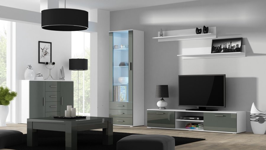 Cama SOHO RTV180BI/SZ TV stativ & underholdningscenter 1 hylder #8