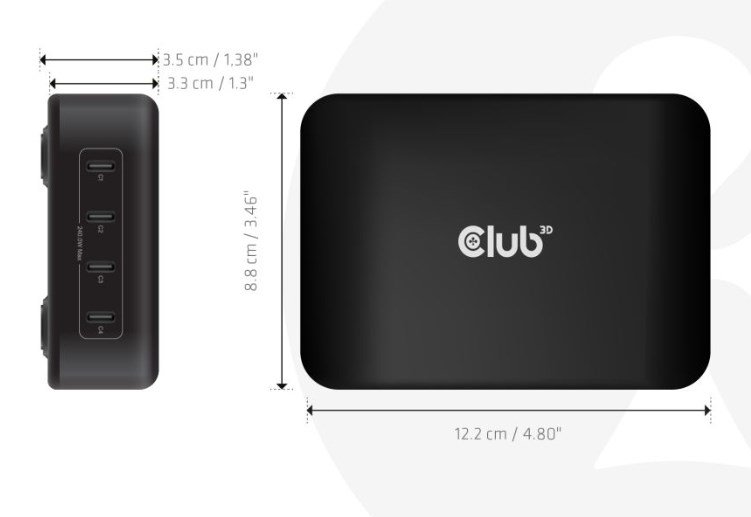 CLUB3D CAC-1918 oplader til mobil enhed Universel Sort Vekselstrm #6