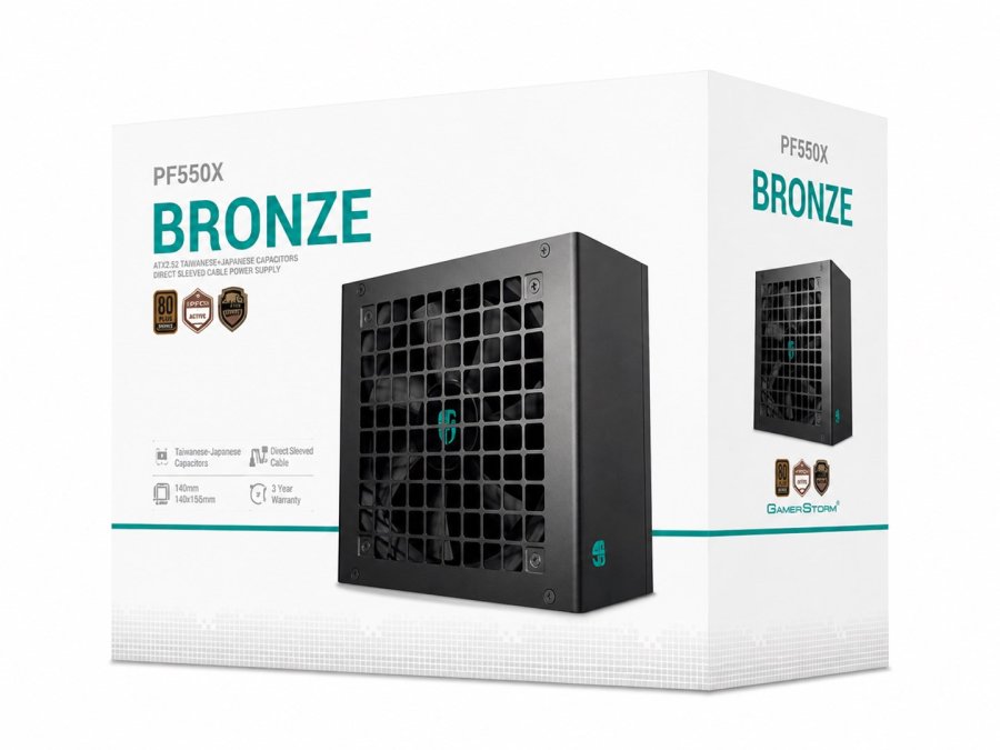 PC-str�mforsyning DEEPCOOL PF550X-FE, sort #7