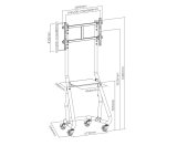 Equip 650608 tv-beslag 2,03 m (80