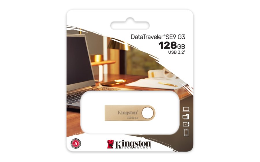 Kingston Technology DataTraveler 128 GB 220 MB/s Metal USB 3.2 Gen 1 SE9 G3 #5