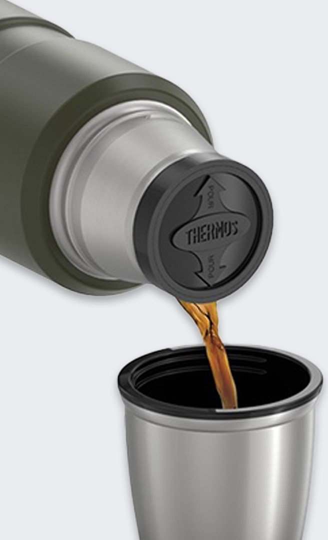 Thermosflaske til drikkevarer 470 ml THERMOS - militrgrn #3