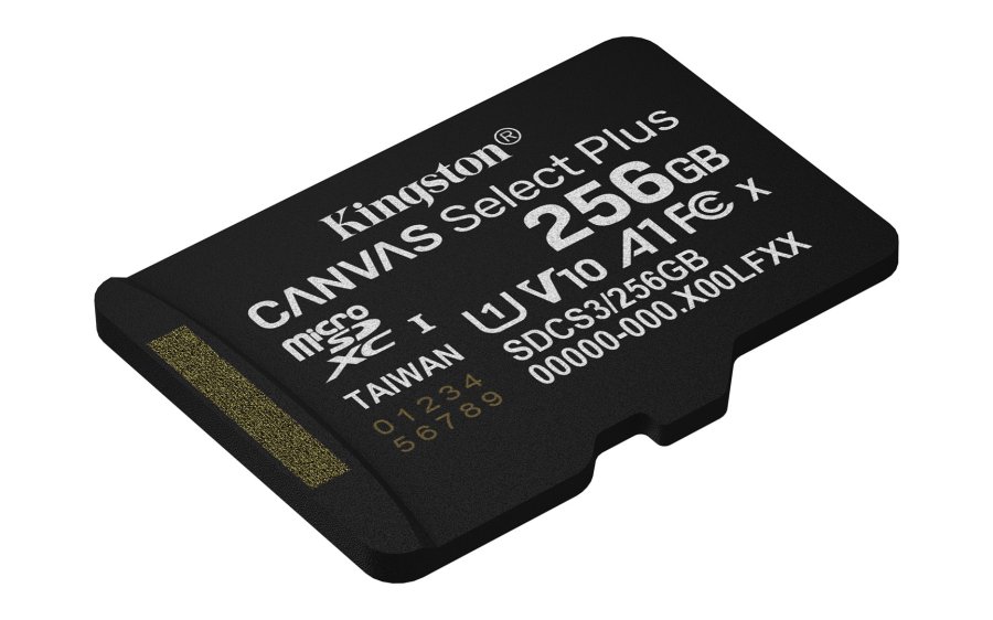 Kingston Technology 256 GB micSDXC Canvas Select Plus Gen3 150R A1, enkelt pakke uden ADP #6