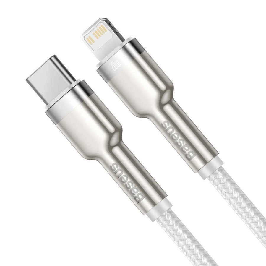 Kabel USB-C do Lightning Baseus Cafule White, Power Delivery, 20W, 1m (hvid) #2