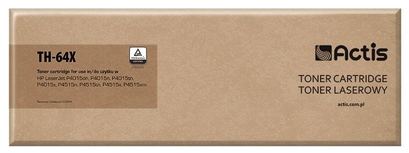 Actis Tonerpatron TH-64X (erstatning HP 64X CC364X; Standard; 24000 sider; sort) #1