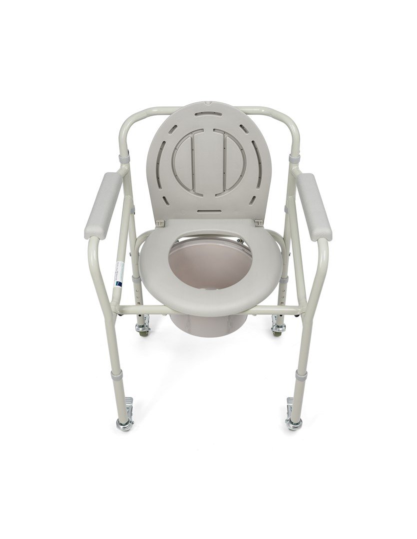 TIMAGO TGR-R KT 023C Toiletstol p hjul sammenklappeligt transportabelt toilet til seniorer #4