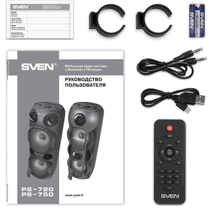 SVEN PS-720 Brbare hjttalere og festhjttalere Brbar mono hjttaler Sort 80 W #11