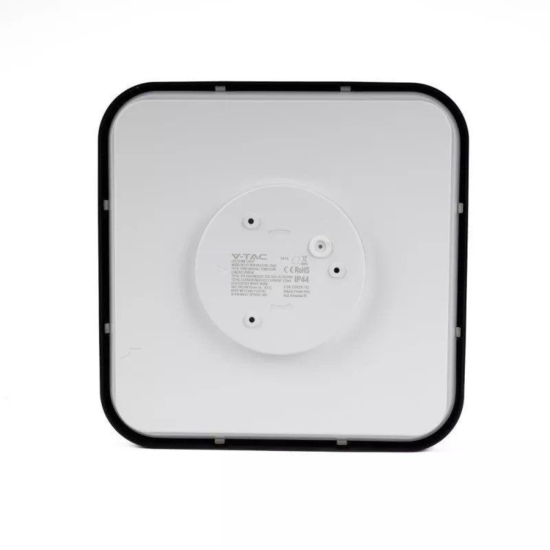 Plafond V-TAC VT-8630S overflademonteret 36W LED IP44 42x42cm bevgelsesdetektor 4000K 3820lm (SKU 76741) Sort #2