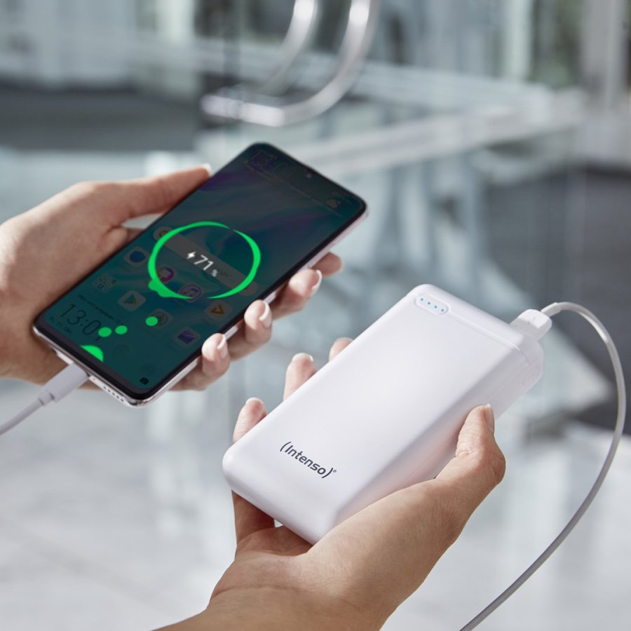 Intenso XS20000 Powerbank Zusatzakku LiPo 20000 mAh 7313552 Lithium polymer (LiPo) Hvid #25