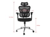 Equip 651053 Computerm�bel og kontorstol Polstret s�de Rygl�n i net #6