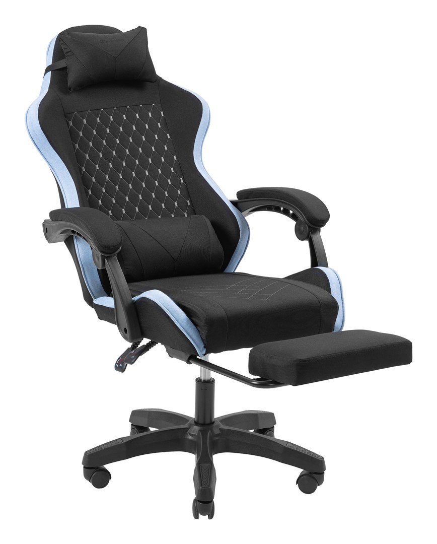 Mars Gaming MGC-X Fabric PC gamingstol Polstret s�de Sort, Bl� #7