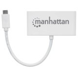 Manhattan 163552 interface hub USB 3.2 Gen 1 (3.1 Gen 1) Type-C 5000 Mbit/s Hvid #5