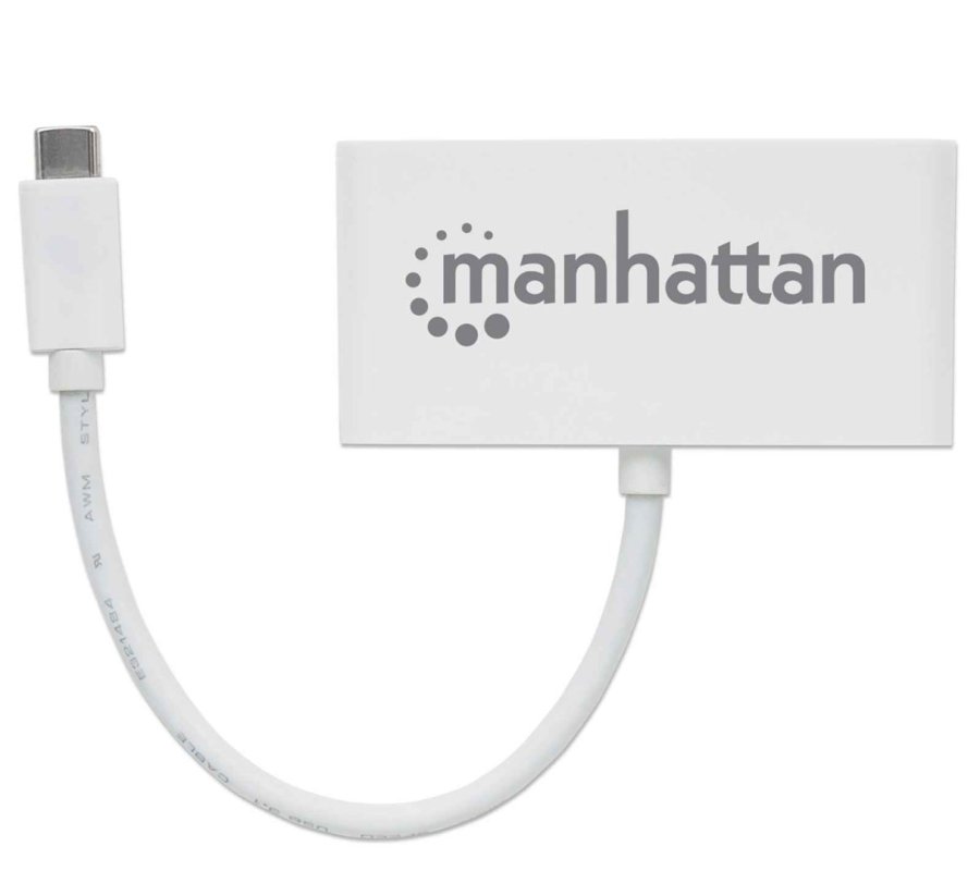 Manhattan 163552 interface hub USB 3.2 Gen 1 (3.1 Gen 1) Type-C 5000 Mbit/s Hvid #5