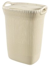 Curver Knit vasketjskurv 57 L Rektangulr Plast Beige #1