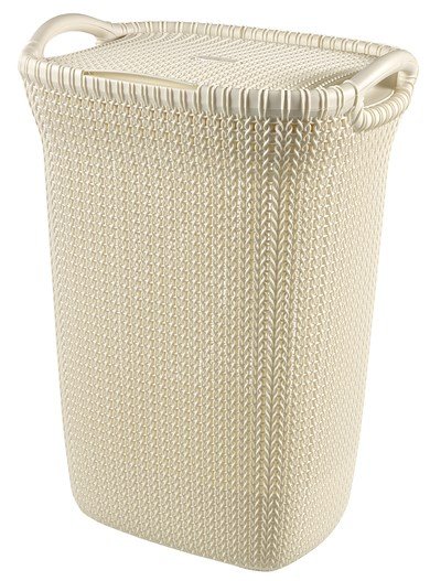 Curver Knit vasketjskurv 57 L Rektangulr Plast Beige #1