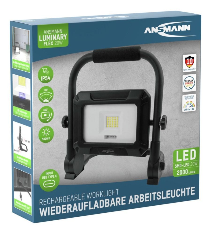 Ansmann FL20W-R Sort LED 20 W #9