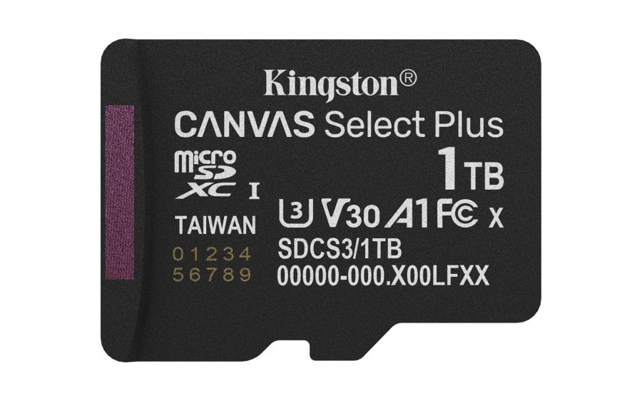 Kingston Technology 1 TB microSDXC Canvas Select Plus Gen3 150 MB/s A1-kort + adapter #9