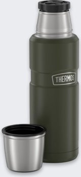 Thermosflaske til drikkevarer 470 ml THERMOS - militrgrn #2