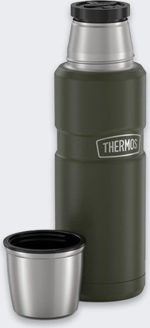 Thermosflaske til drikkevarer 470 ml THERMOS - militrgrn #2