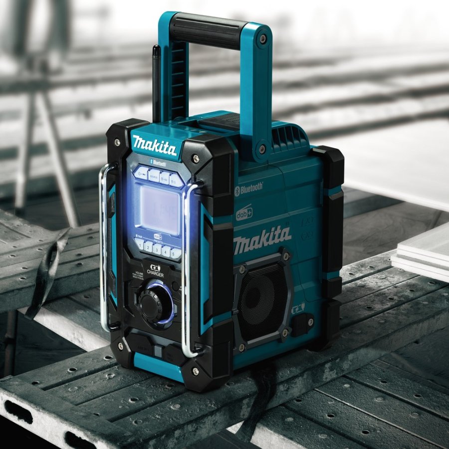 Makita DMR301 radio Brbar Digital Sort, Teal #3