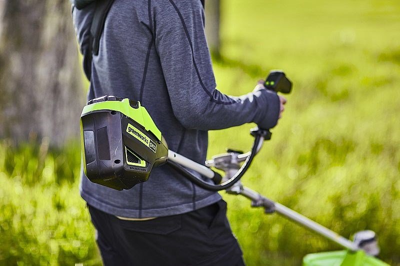 Trimmer/saks med cykelhndtag  60V Greenworks GD60BCB - 2108407 #4
