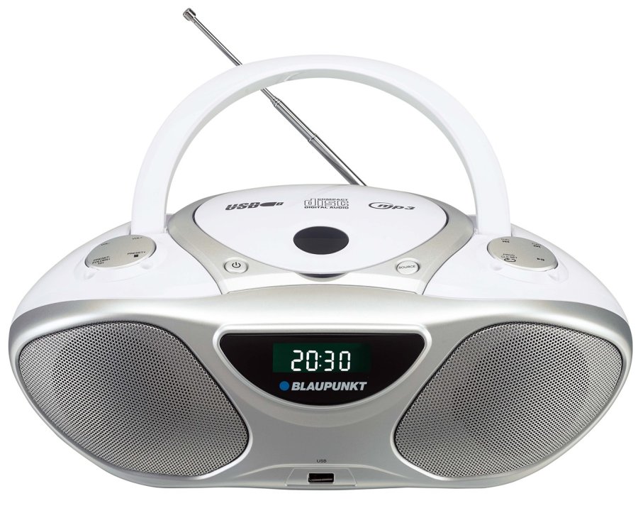 Blaupunkt BB14WH CD-afspiller Cd-optager Slv, Hvid #1