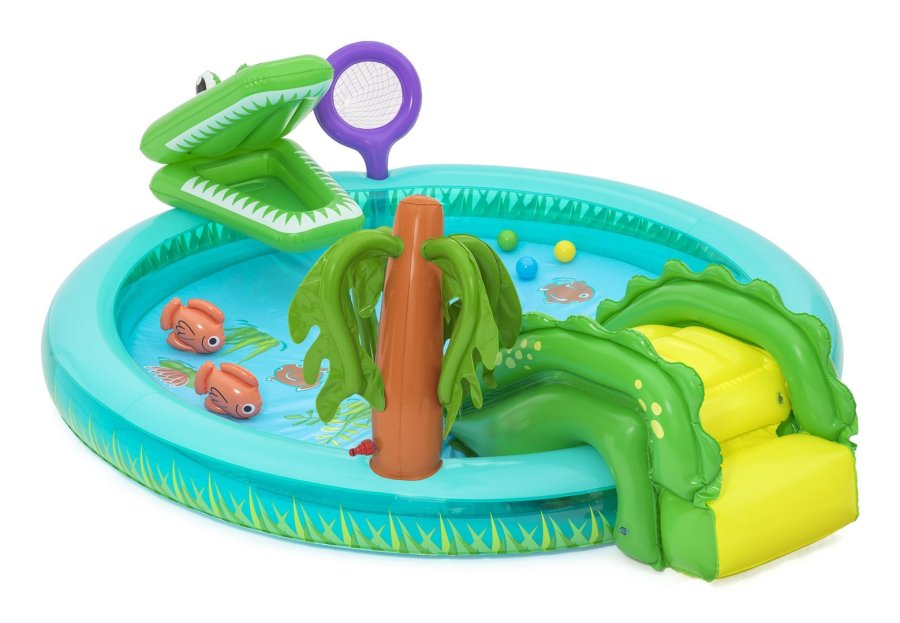 Bestway Oppustelig Pool Krokodille Legepark 224x181x72 cm +2 r Have 53166 #4