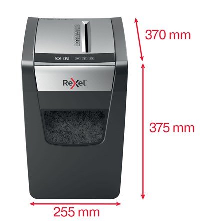 Rexel Momentum X410-SL papirmakulator Krydsmakulering Sort, Gr #4