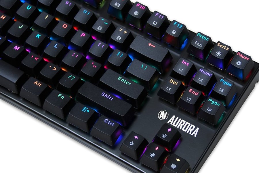 iBox IKGMK2R tastatur Spil USB QWERTY US engelsk Sort #35