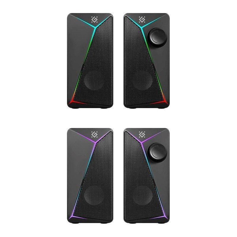 PC Speakers 2.0 DEFENDER J5 2.0 6W LED USB black #3