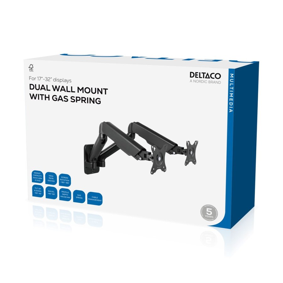 Deltaco Dual wall gas spring, 17