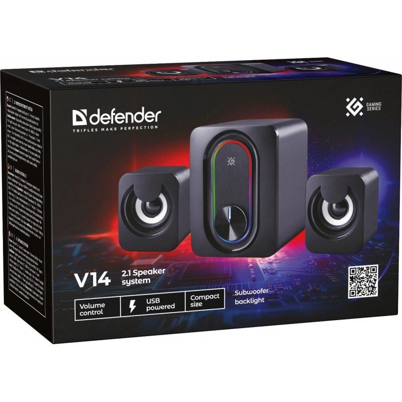 PC SPEAKERS DEFENDER V14 2.1 BLUETOOTH 11W USB #9