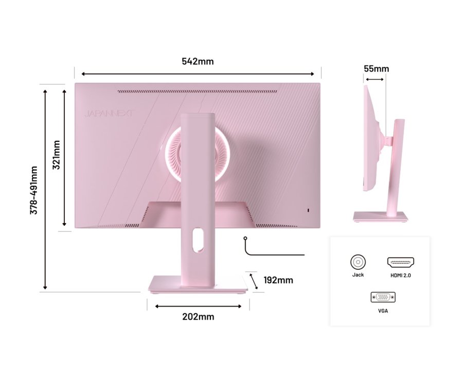 JAPANNEXT JN-I238FHD120F-HSP-PK computersk�rm 60,5 cm (23.8