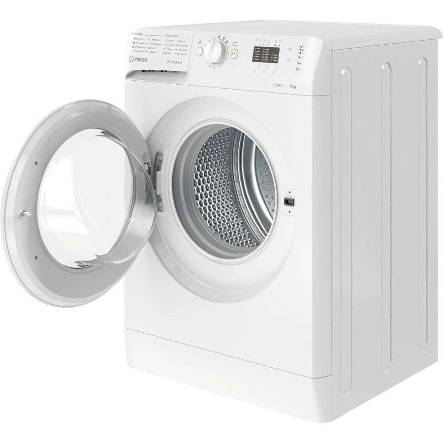 INDESIT | Washing machine | MTWA 71252 W EE | Energy efficiency class E | Front loading | Washing capacity 7 kg | 1200 RPM | Depth 54 cm | Width 59.5 cm | Display | LED | White #4