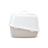 SAVIC Nestor Jumbo Hvid - Kaffebrun - lukket kattebakke - 66,5x48,5x46,5 cm - 1 stk. #4