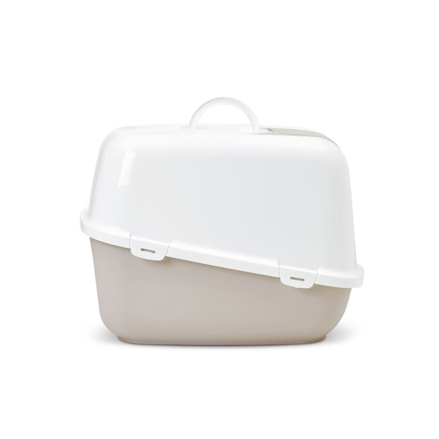 SAVIC Nestor Jumbo Hvid - Kaffebrun - lukket kattebakke - 66,5x48,5x46,5 cm - 1 stk. #4