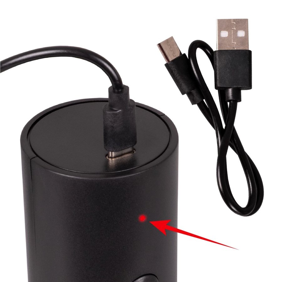 ELDOM ZMP5 BATTERIDREVET PEBER- OG SALTKV�RNES�T MED STATIV, SORT #13