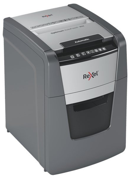 Rexel AutoFeed+ 90X papirmakulator Krydsmakulering 55 dB Sort, Gr #3