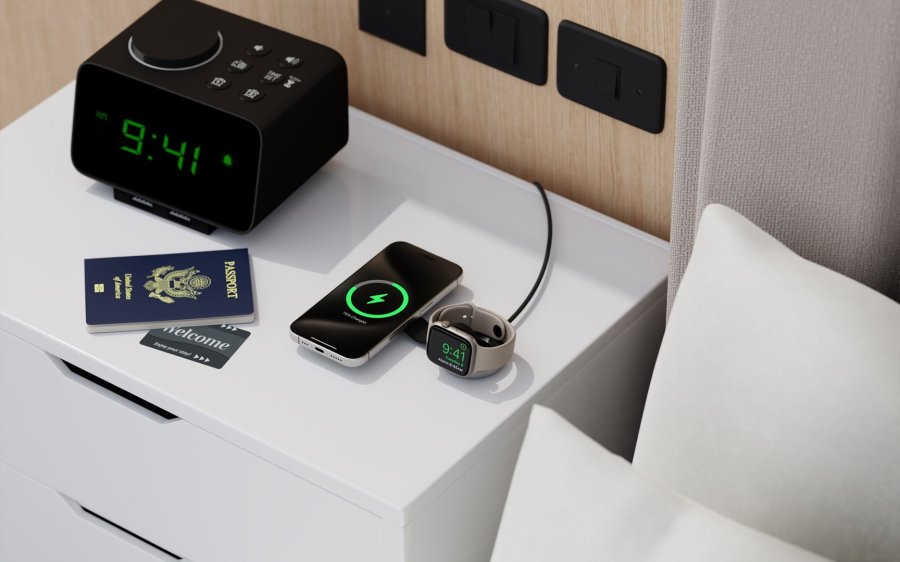 Twelve South ButterFly 2-in-1 Smartphone, SmartWatch Sort, S�lv USB Tr�dl�s opladning Indend�rs #8