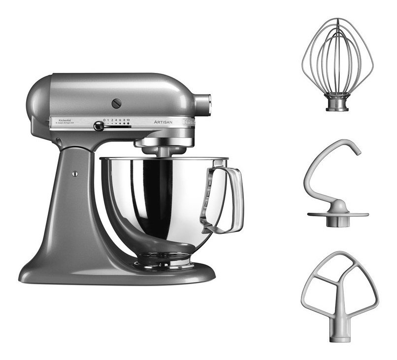 Foodprocessor KitchenAid 5KSM125ECU Slvfarvet 300 W 4,8 L #4