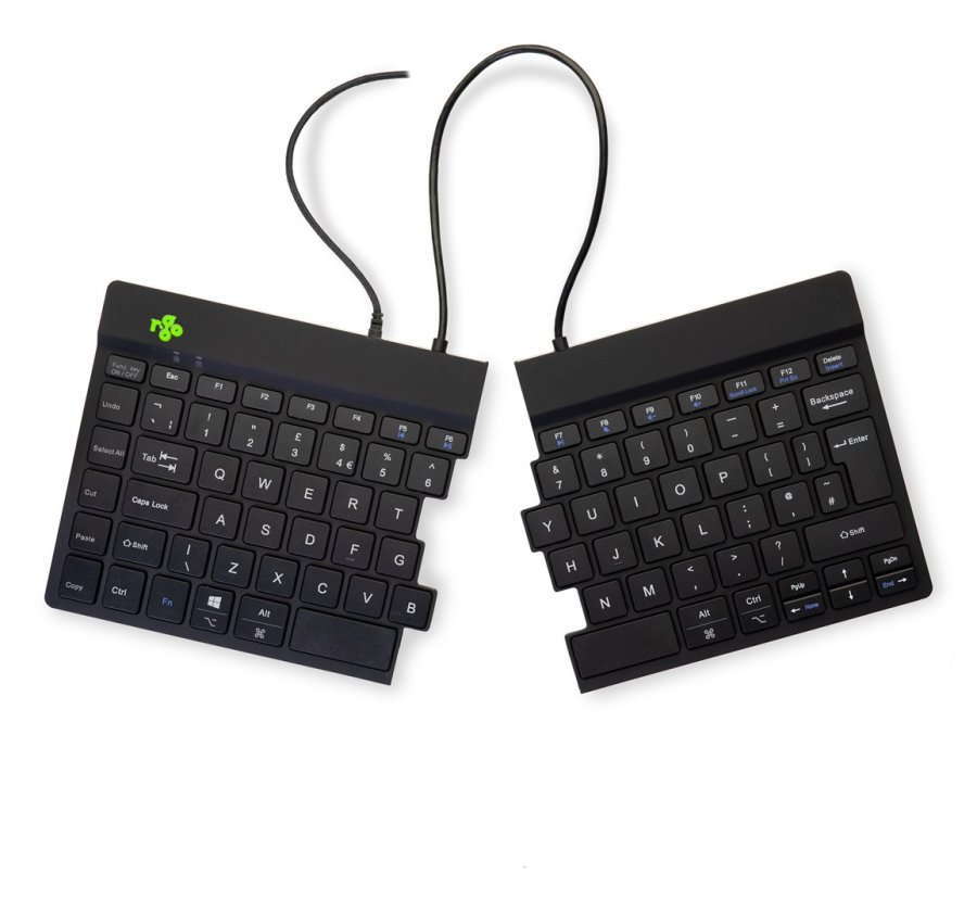 R-Go Tools R-Go Split Ergonomiske tastatur, QWERTY (UK), sort, kablet #1