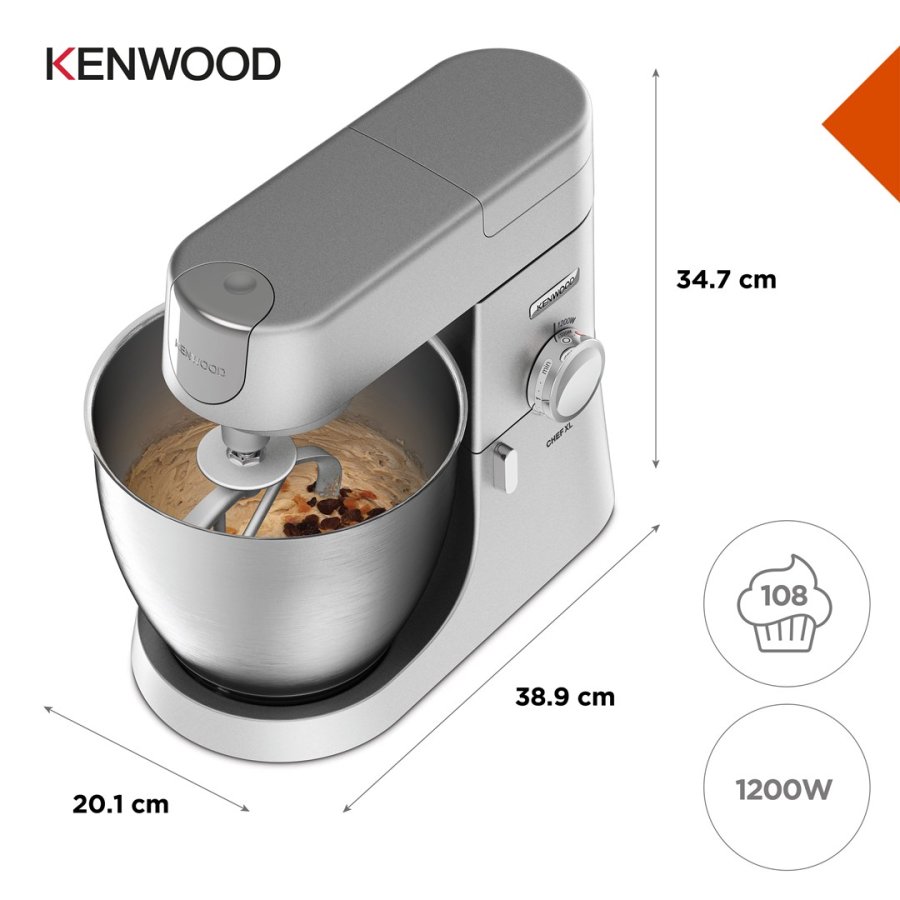 Kenwood Chef XL Bordmixer 1200 W Slv #2