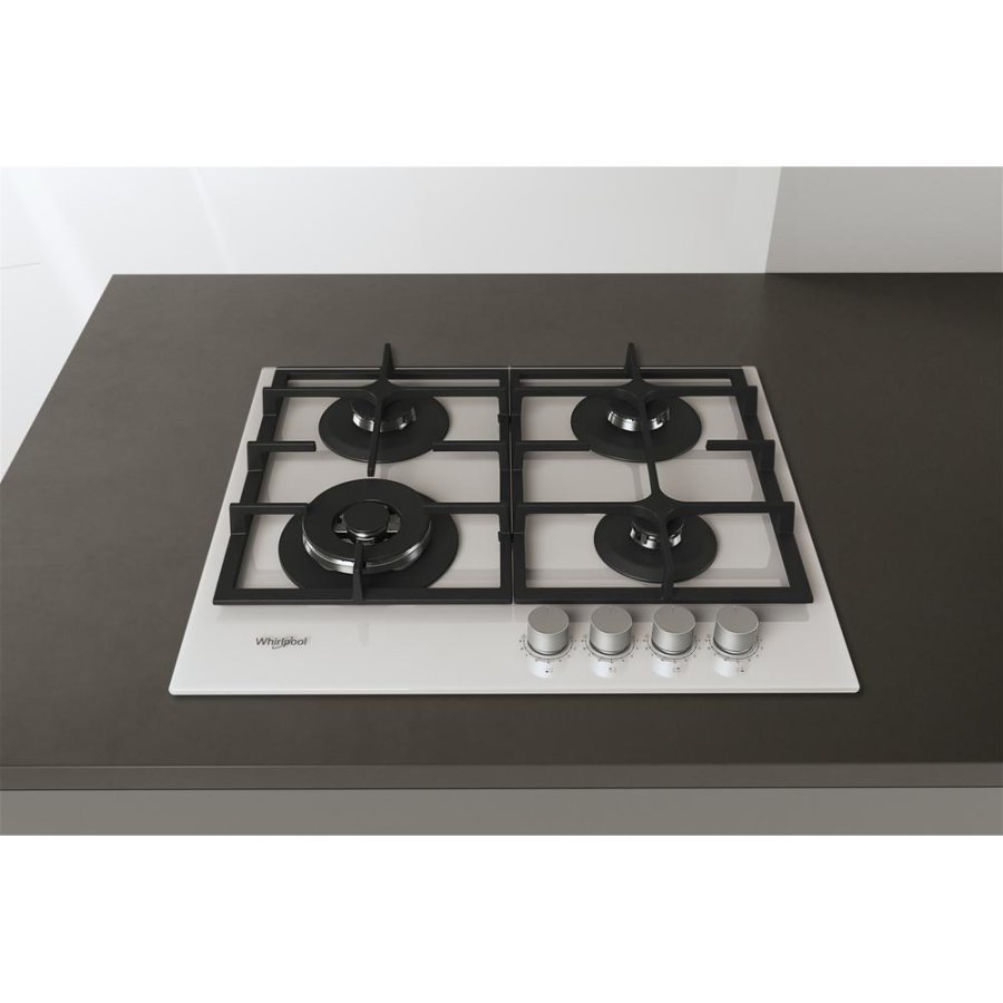 Whirlpool AKTL629/WH Hvid Indbygget 59 cm Gaskomfur 4 zone(s) #6