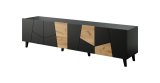 RTV-skab ETNA 200x42x52 sort mat + egetr #1