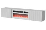 Cama RTV ROTA 183x35x37 hvid mat + hvid kaminplade #1