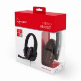 Gembird GHS-402 hovedtelefoner/headset Ledningsfrt Spil Sort #1